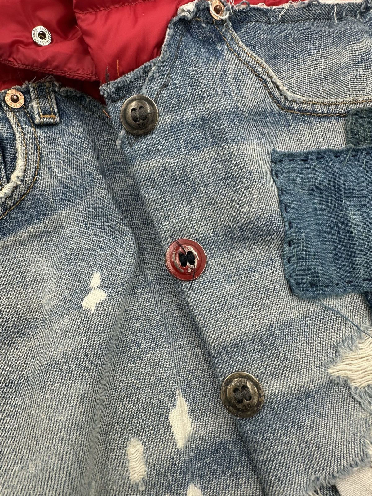 Greg Lauren × Moncler Moncler x Greg Lauren “Collide” Levi’s Denim Vest Size US L / EU 52-54 / 3 - 19 Thumbnail