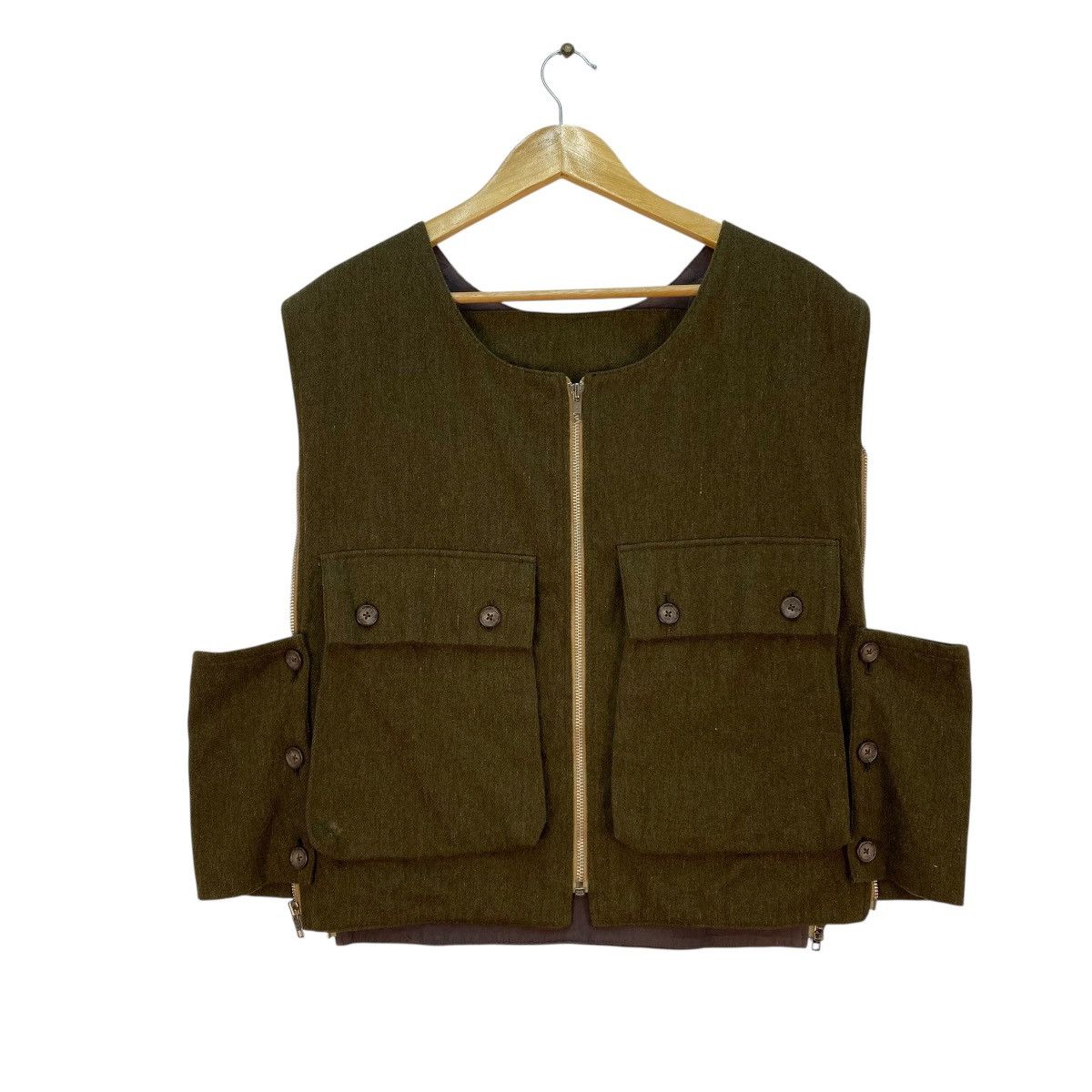 Yohji Yamamoto 🔥Yohji Yamamoto Ys Vest Wool Multi Pocket Size US M / EU 48-50 / 2 - 1 Thumbnail