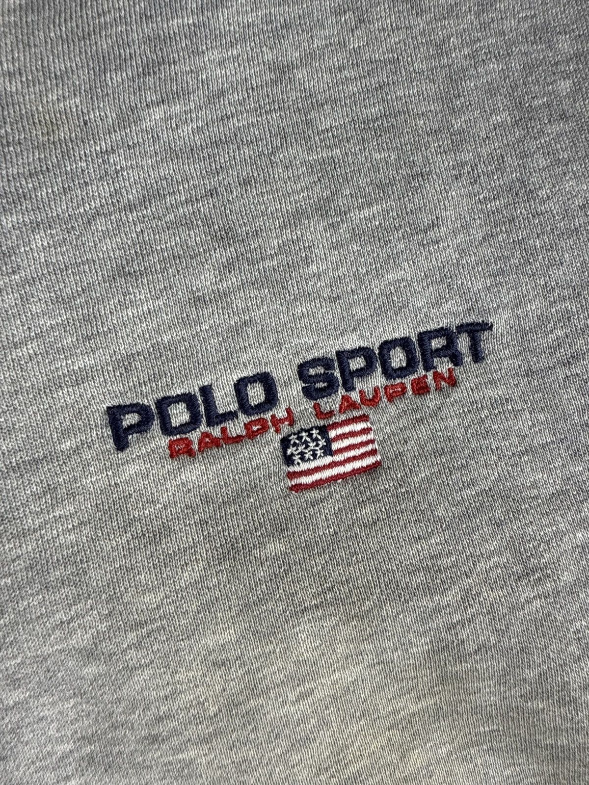 Polo Ralph Lauren Vtg Polo Sport Ralph Lauren Crew Distressed Style 90s Rare Size US M / EU 48-50 / 2 - 5 Thumbnail