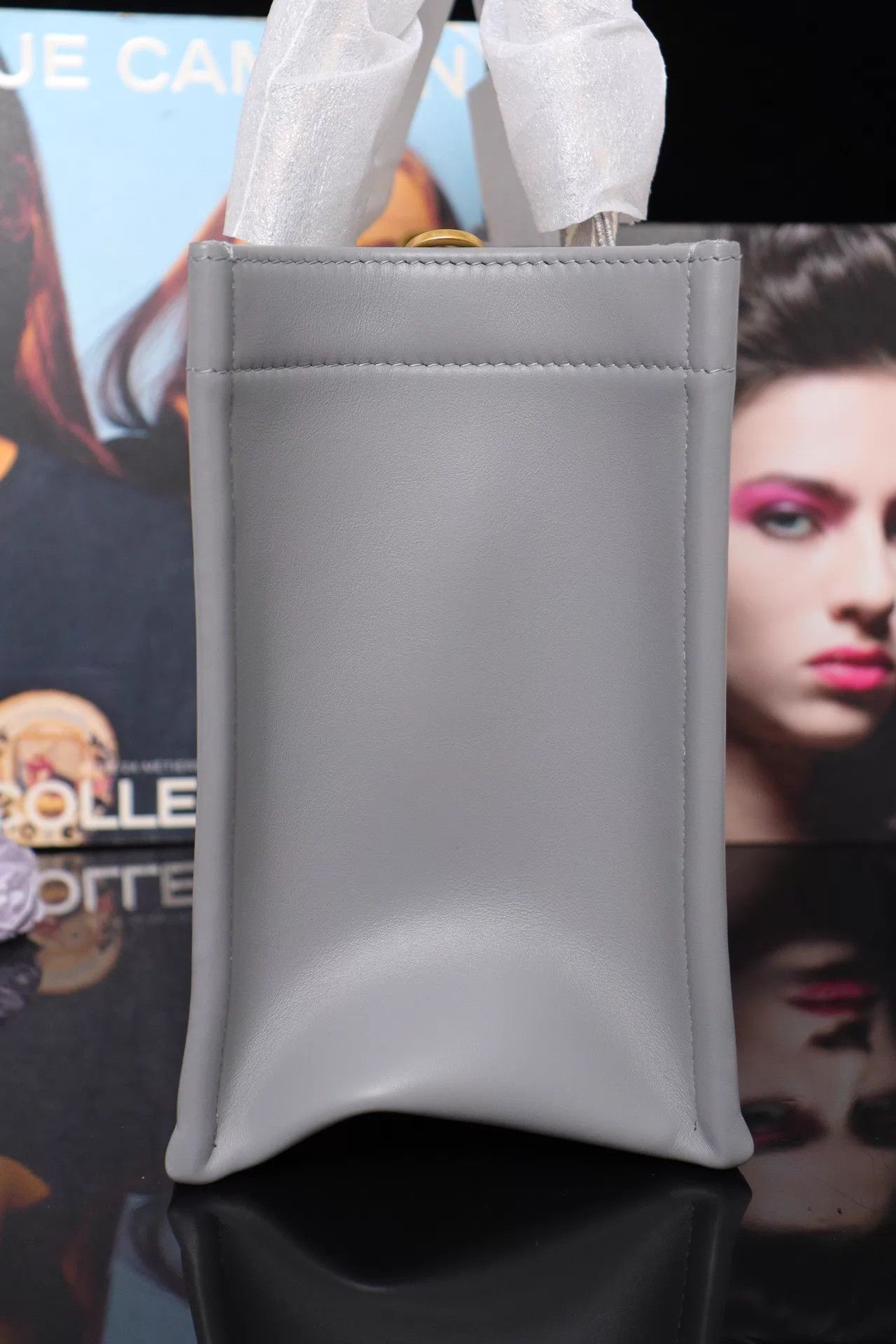 Dior Dior Book Tote Gray 26.5x22x14.5 25 Dust Bag/Strap Size ONE SIZE - 3 Thumbnail
