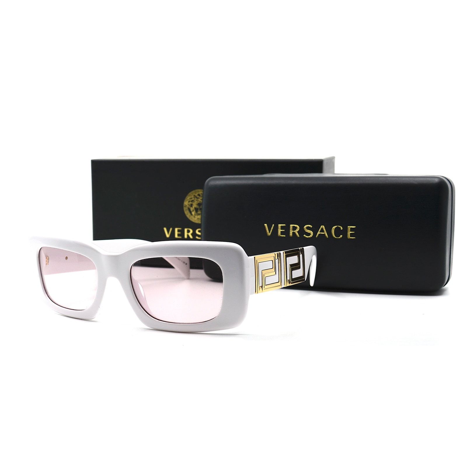 Versace NEW VERSACE VE4444U 314/5 WHITE PINK AUTHENTIC SUNGLASSES Size ONE SIZE - 13 Thumbnail