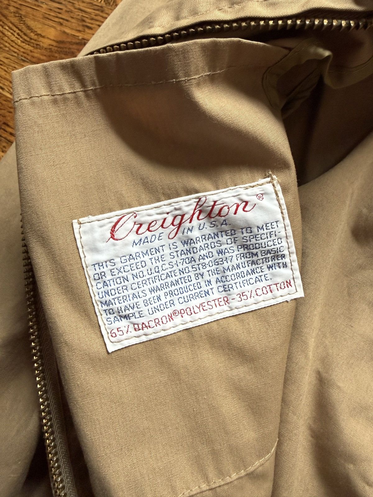 Vintage Vintage Military Creighton Windbreaker Jacket 40R Size US M / EU 48-50 / 2 - 3 Thumbnail