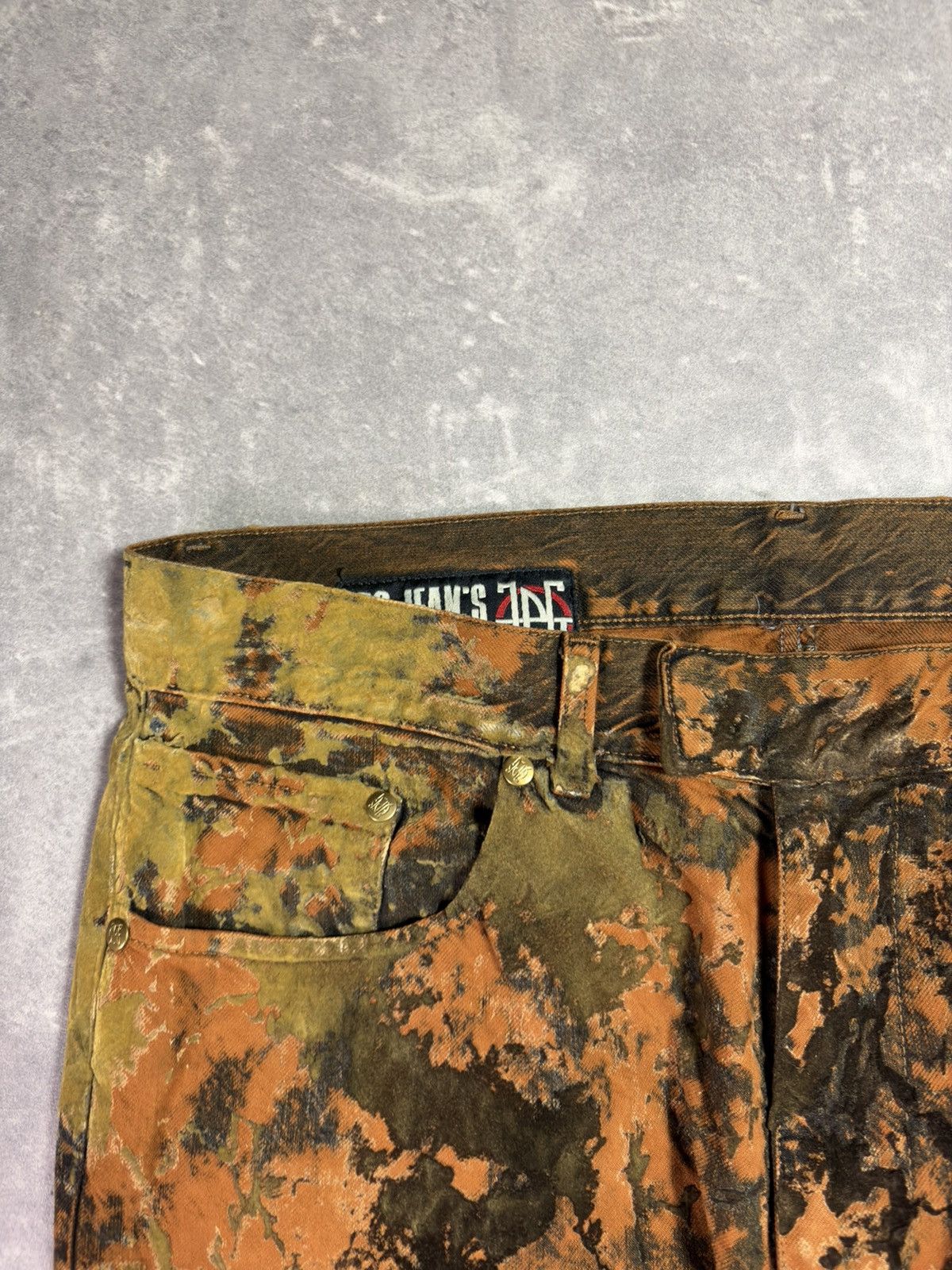Jean Paul Gaultier 90s Jean Paul Gaultier Moss Camo Trompe L’oeil Pants 32 Size US 32 / EU 48 - 7 Thumbnail
