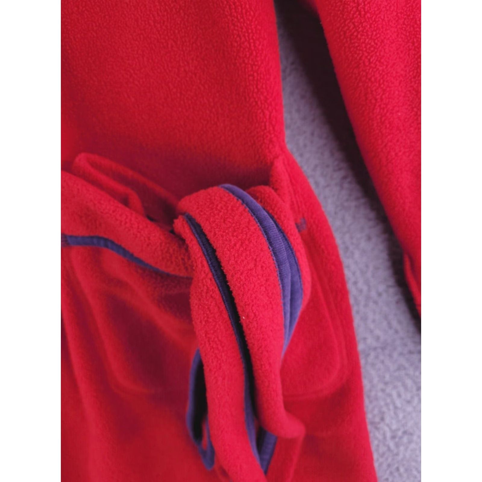 J.Crew J.CREW Robe Mens Medium Red Fleece Polyester Size US M / EU 48-50 / 2 - 2 Thumbnail