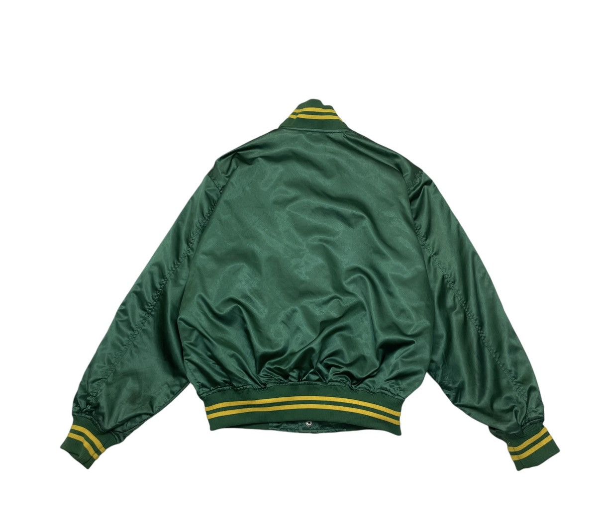 Chalk Line × MLB × Starter 💥Vtg National League Oakland Athletics Satin Bomber Jacket Size US L / EU 52-54 / 3 - 2 Thumbnail