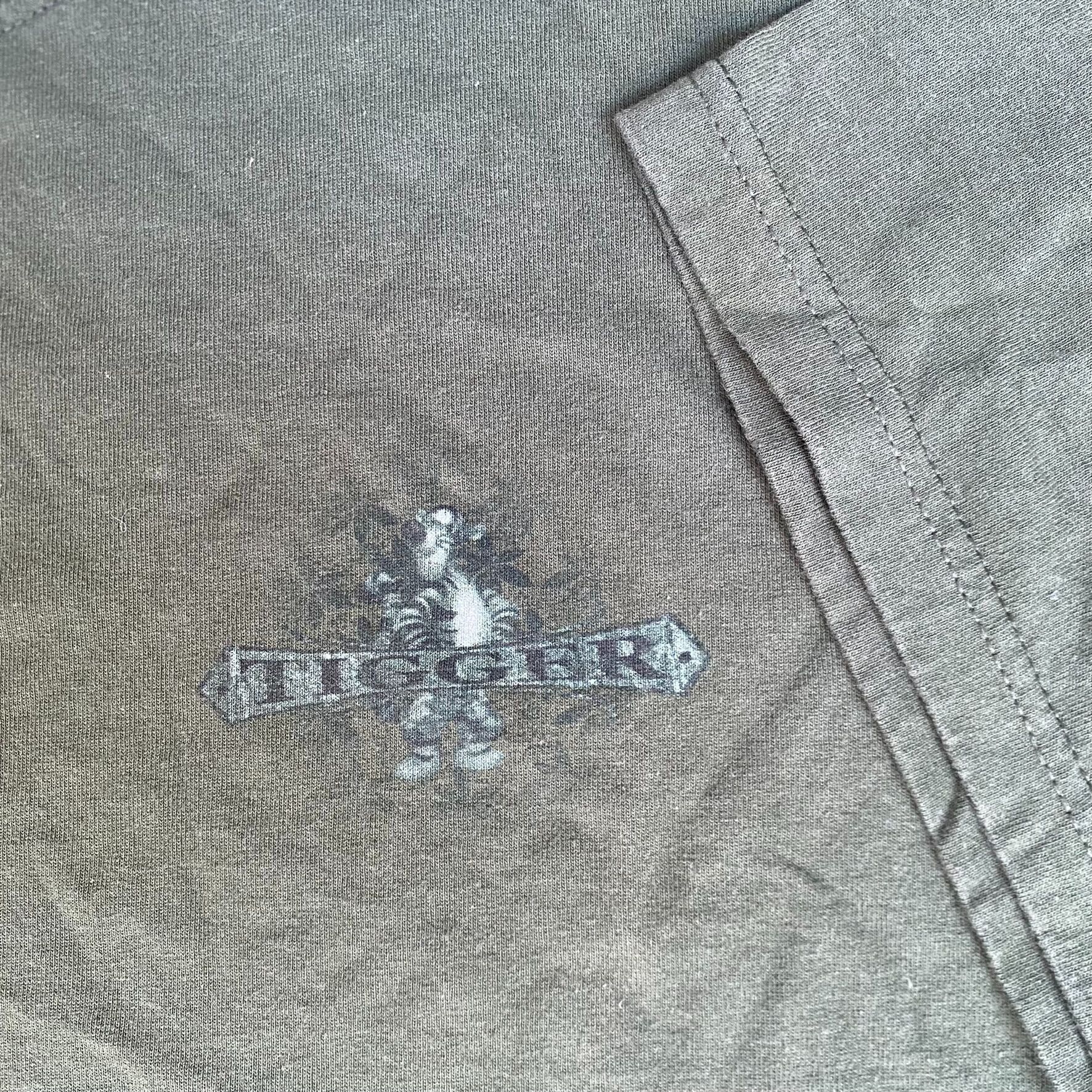 Disney Vintage Y2K Tigger Surf Club T-Shirt Olive Green Sun Faded Size US XXL / EU 58 / 5 - 6 Thumbnail