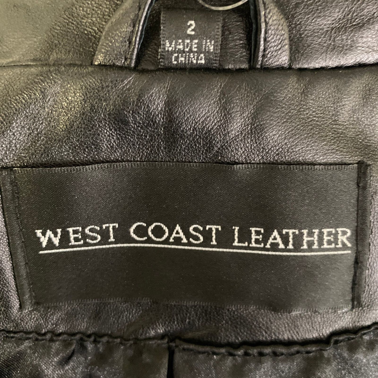Other WEST COAST LEATHER Size 2 Black Leather Lambskin Jacket Size XS / US 0-2 / IT 36-38 - 4 Thumbnail