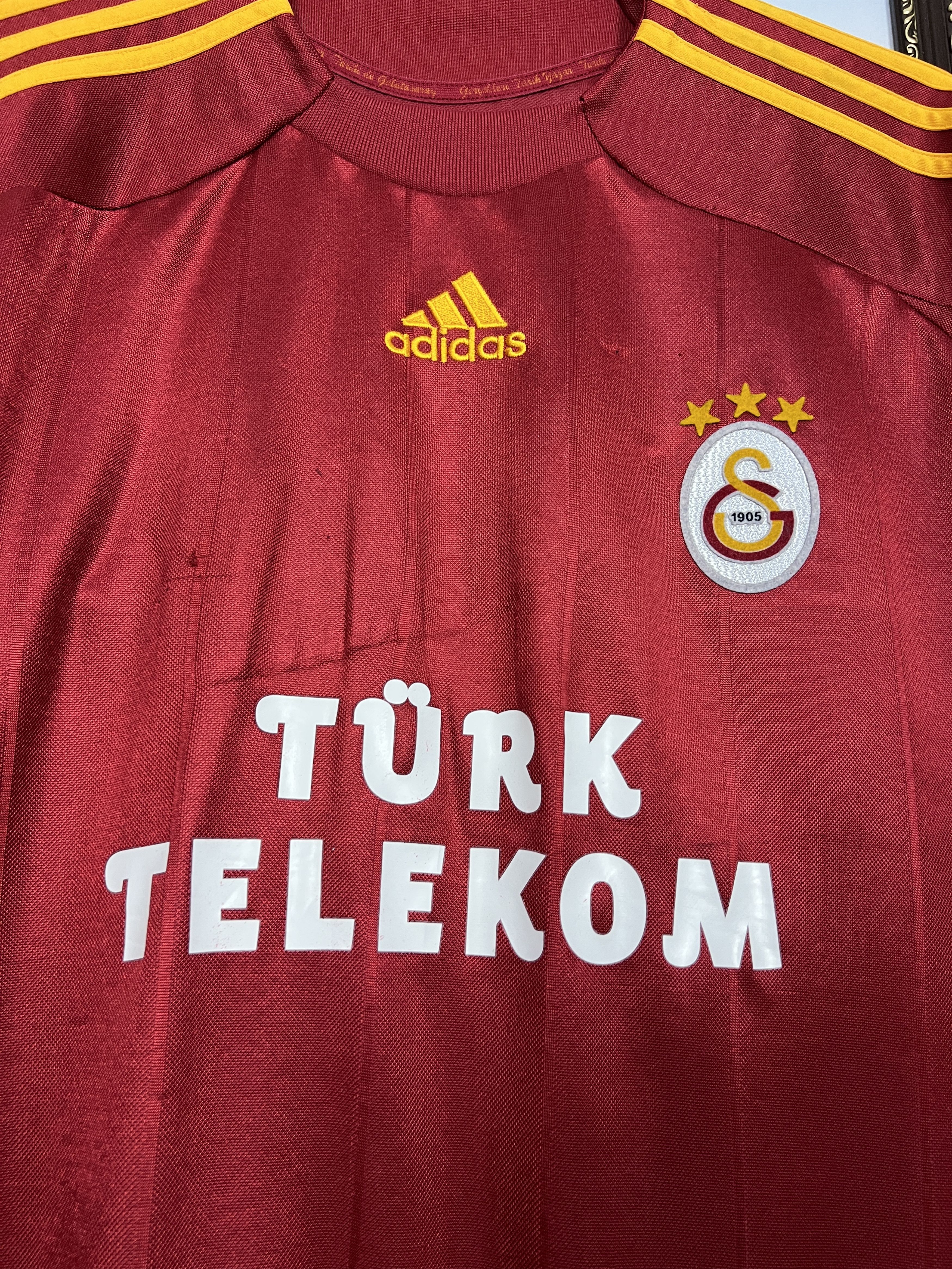 Adidas Galatasaray Home football shirt 2009 Soccer Jersey Trikot Size US XL / EU 56 / 4 - 3 Thumbnail