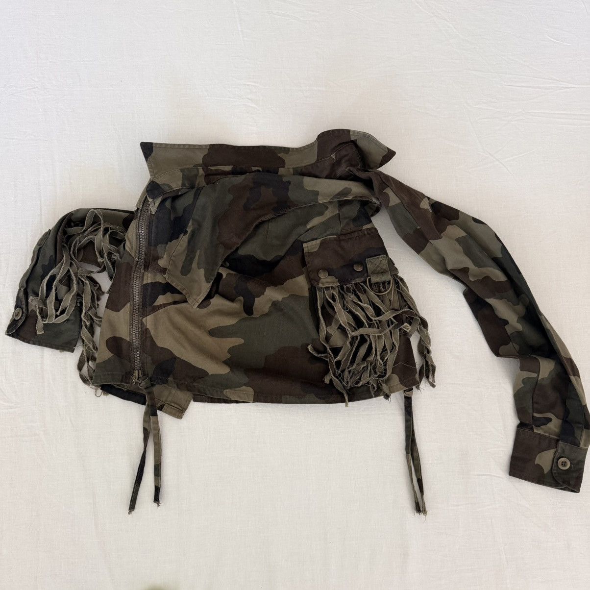 Faith Connexion Faith Connexion Camo Deconstructed Wrap Skirt XS Military Size 28" / US 6 / IT 42 - 12 Thumbnail