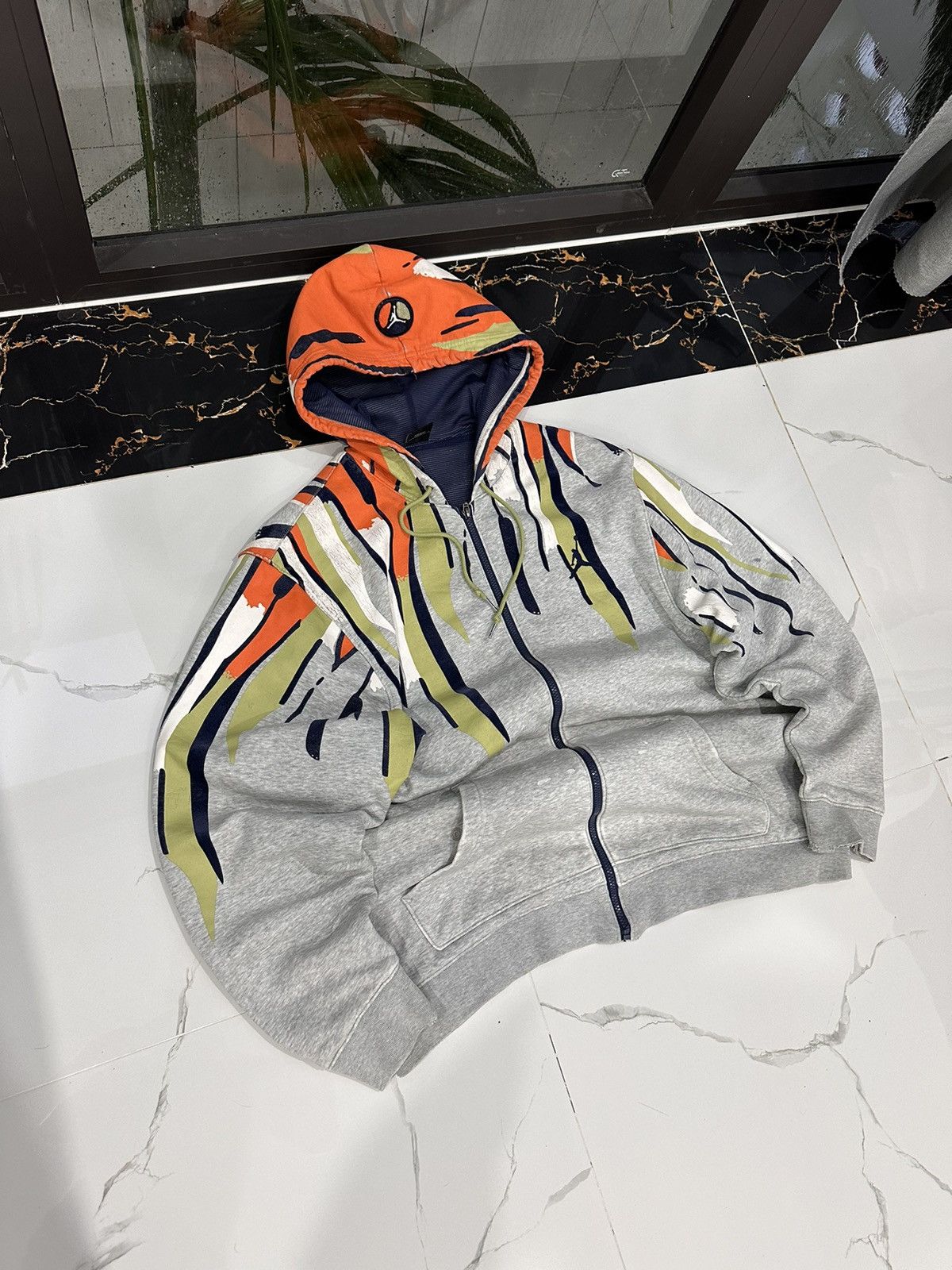 Nike × Vintage JORDAN VINTAGE DOUBLE LOGO STREETWEAR ZIP-HOODIE Size US XXL / EU 58 / 5 - 1 Thumbnail