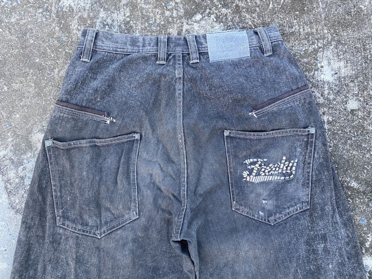 JNCO × Vintage Freaky Soul Manager Massive808 Y2K Baggy Thrashed Jeans Size US 32 / EU 48 - 12 Thumbnail