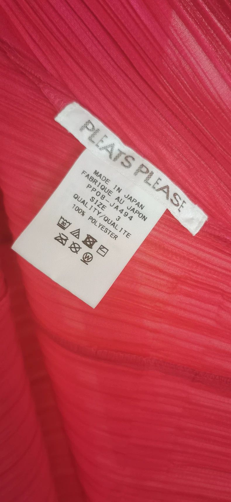 Other Issey Miyake Red pleated cardigan Size L / US 10 / IT 46 - 3 Thumbnail