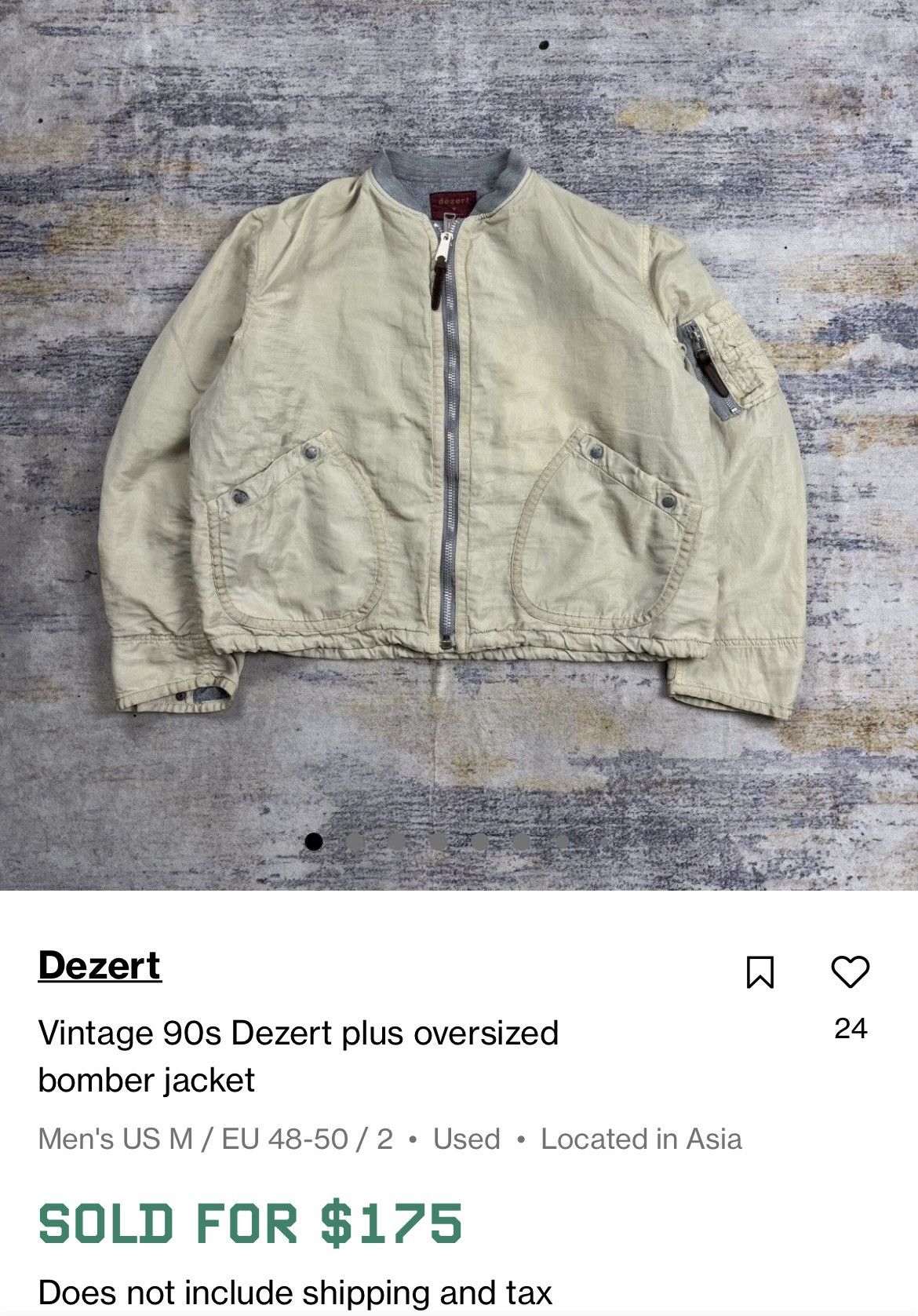 Dezert Vintage Dezert Japan Oversized Bomber Jacket Size US M / EU 48-50 / 2 - 18 Thumbnail