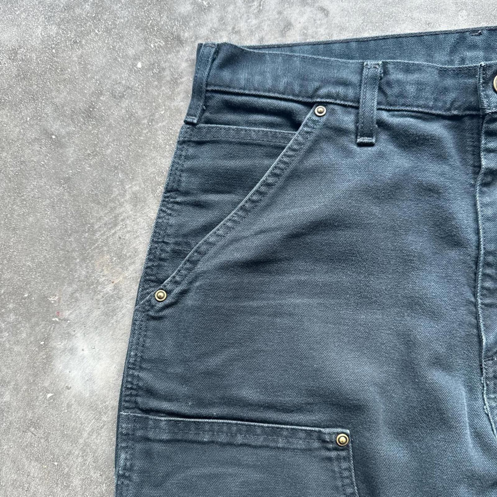 Carhartt Black Carhartt Carpanter Double Knee Vintage Y2k Cargo Pants Size US 31 - 3 Thumbnail