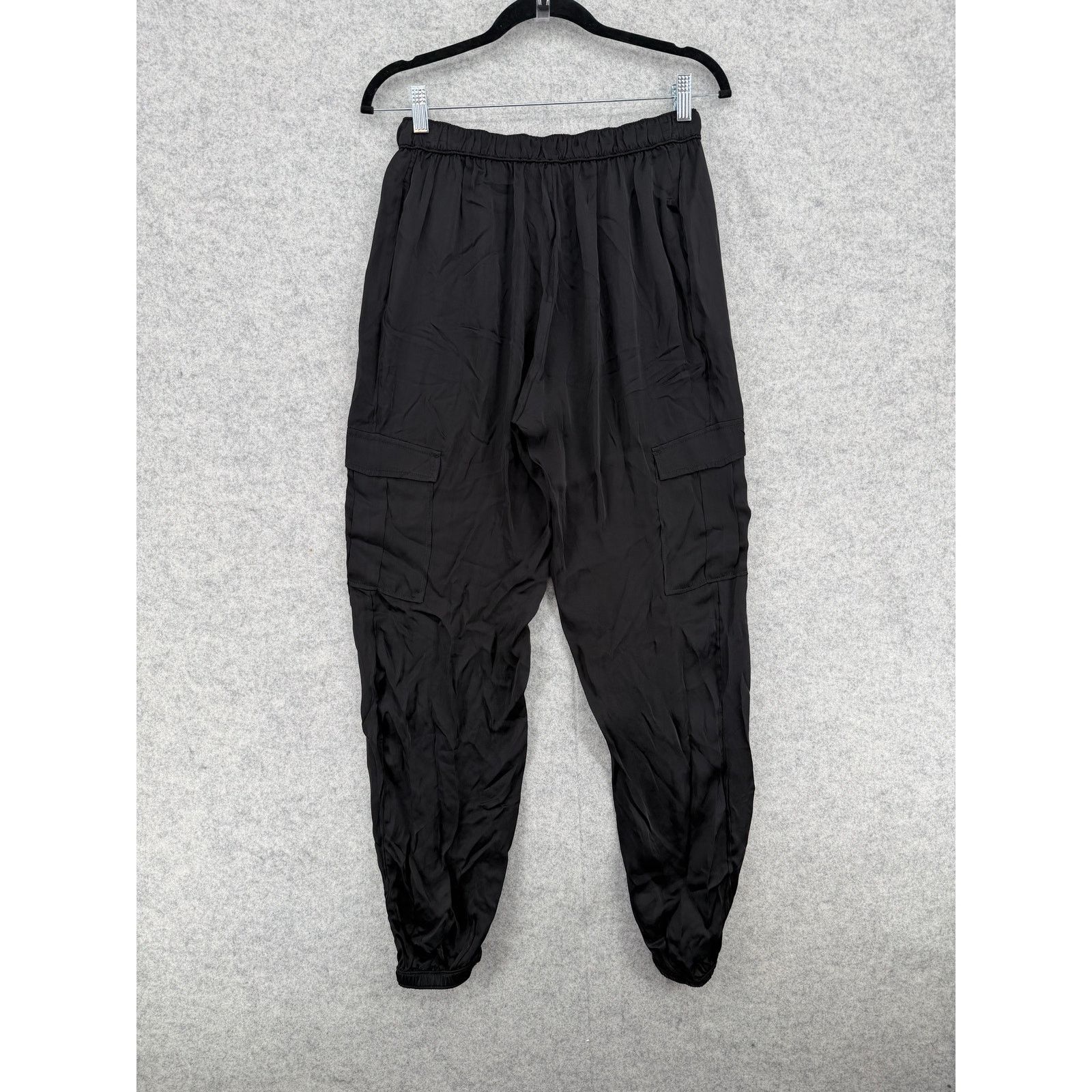 Johnny Was NWT Johnny Was Khay Silky Viscose Black Jogger Pants SMALL Size 28" / US 6 / IT 42 - 3 Thumbnail