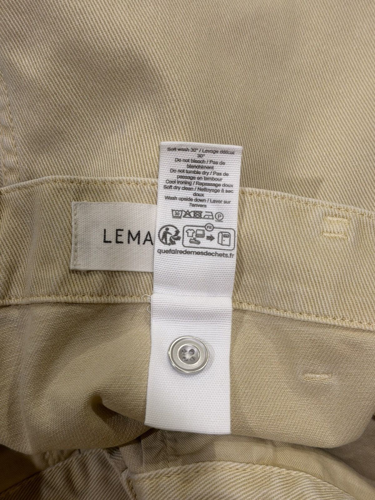 Lemaire Lemaire Wide Leg Back Belt Twisted Tan Carpenter Knee Pants Size US 34 / EU 50 - 14 Thumbnail