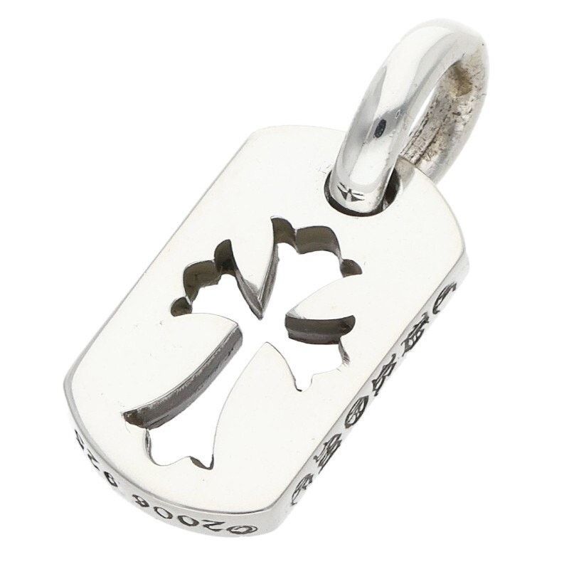 Chrome Hearts Chrome Hearts Cross Dog Tag Silver Necklace Size ONE SIZE - 2 Thumbnail