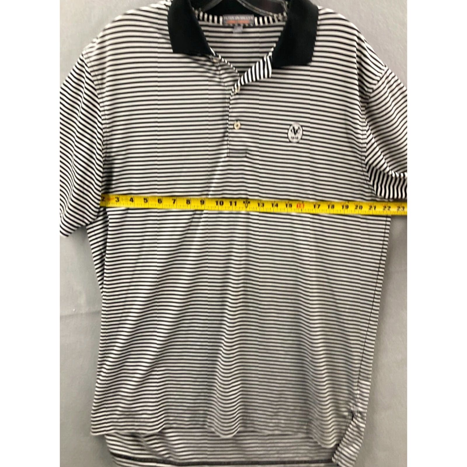 Peter Millar Peter Millar Summer Comfort Polo Shirt Mens Medium Striped Golf Activewear Size US M / EU 48-50 / 2 - 2 Thumbnail