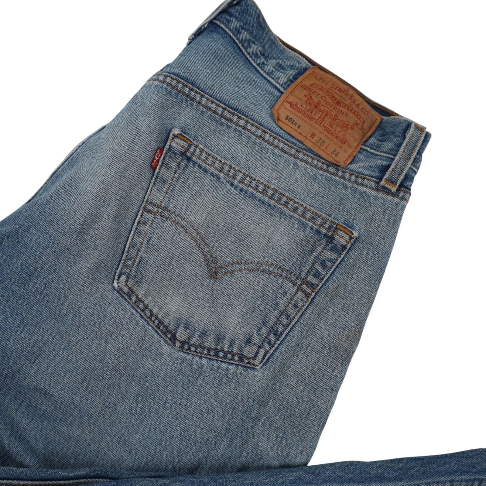 Levi's × Vintage Vintage Levis 501 USA Made Denim Jeans Size US 38 / EU 54 - 15 Thumbnail