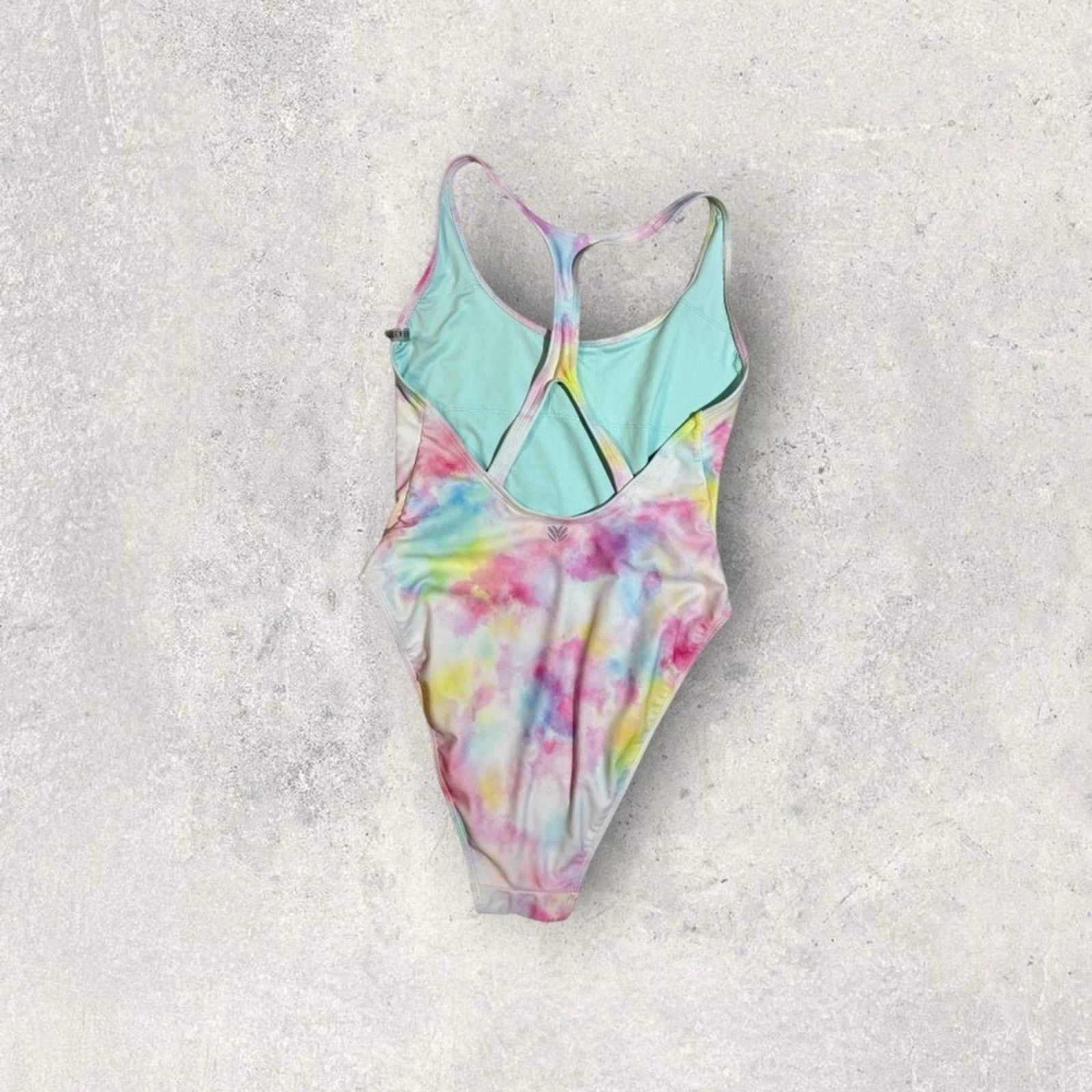 Forever 21 Colorful Tie-Dye One-Piece Swimsuit Size M / US 6-8 / IT 42-44 - 2 Thumbnail
