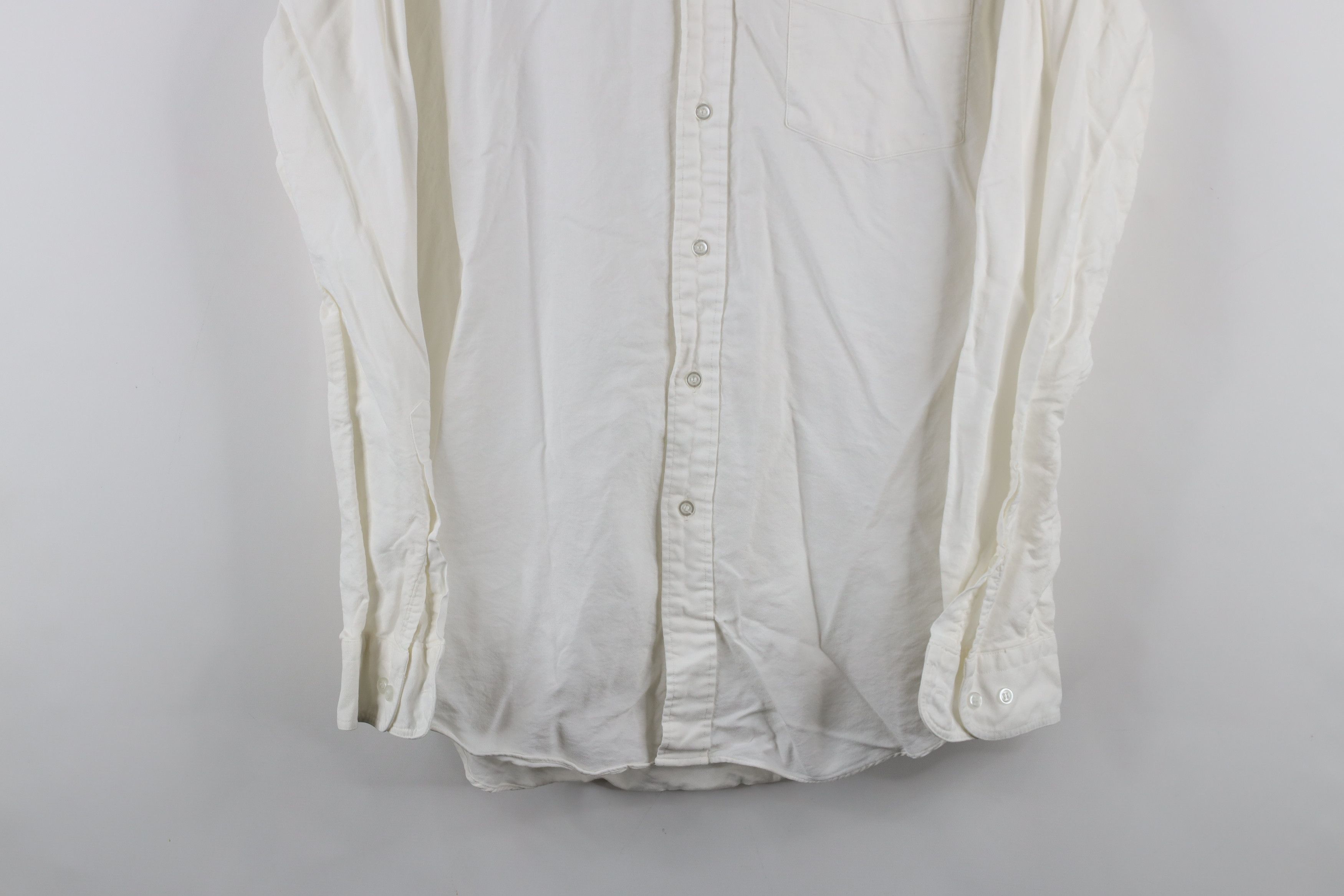 Vintage Vintage 70s Macys Needle Collared Button Down Shirt White Size US M / EU 48-50 / 2 - 3 Thumbnail