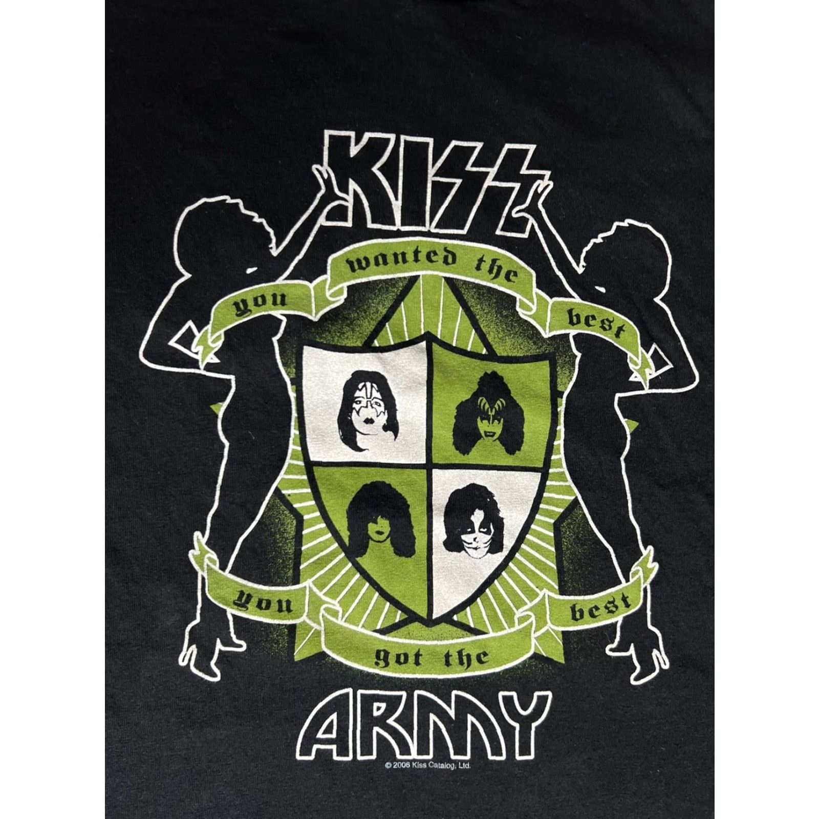 Vintage VINTAGE Kiss T-Shirt “Kiss Army” Rock Band Merch Mens Shirt M Black Cotton Logo 90s Music Rock Size US M / EU 48-50 / 2 - 2 Thumbnail