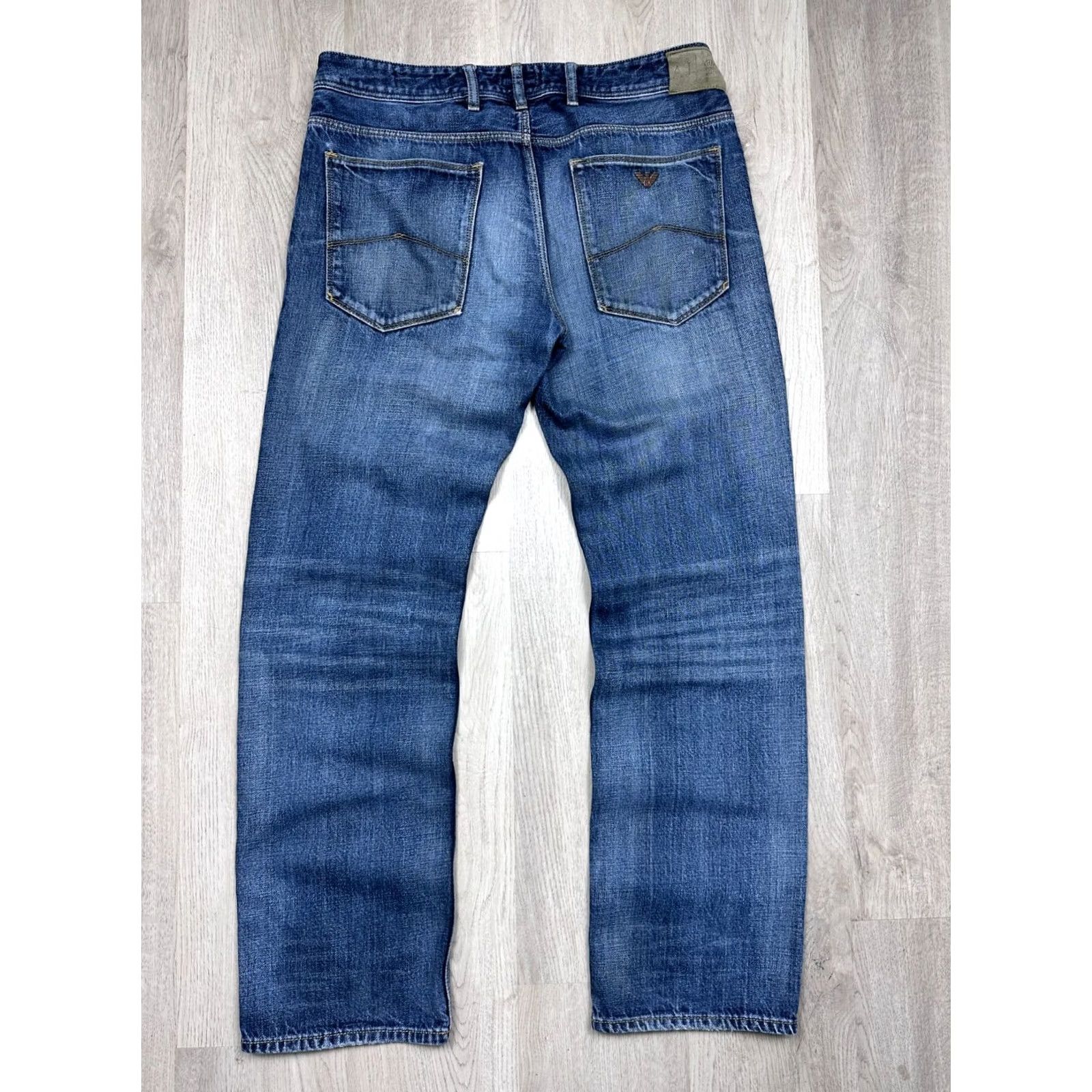 Vintage Armani Jeans Jeans Mens Denim Size 34 Blue Regular Straight 34 in Inseam 34 cm 84 cm 46 cm 22 cm Pants Pants Mens Denim Vintage No 34 Miscellaneous Size US 34 / EU 50 - 2 Thumbnail