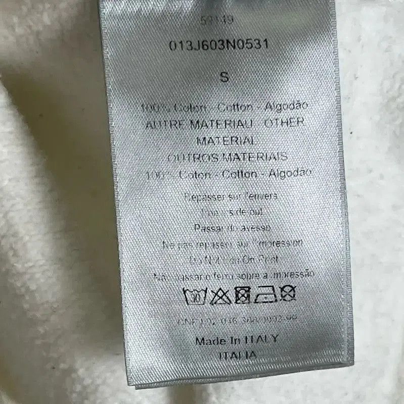 Dior Dior White Cotton Men's Sweatshirt . Size US S / EU 44-46 / 1 - 4 Thumbnail