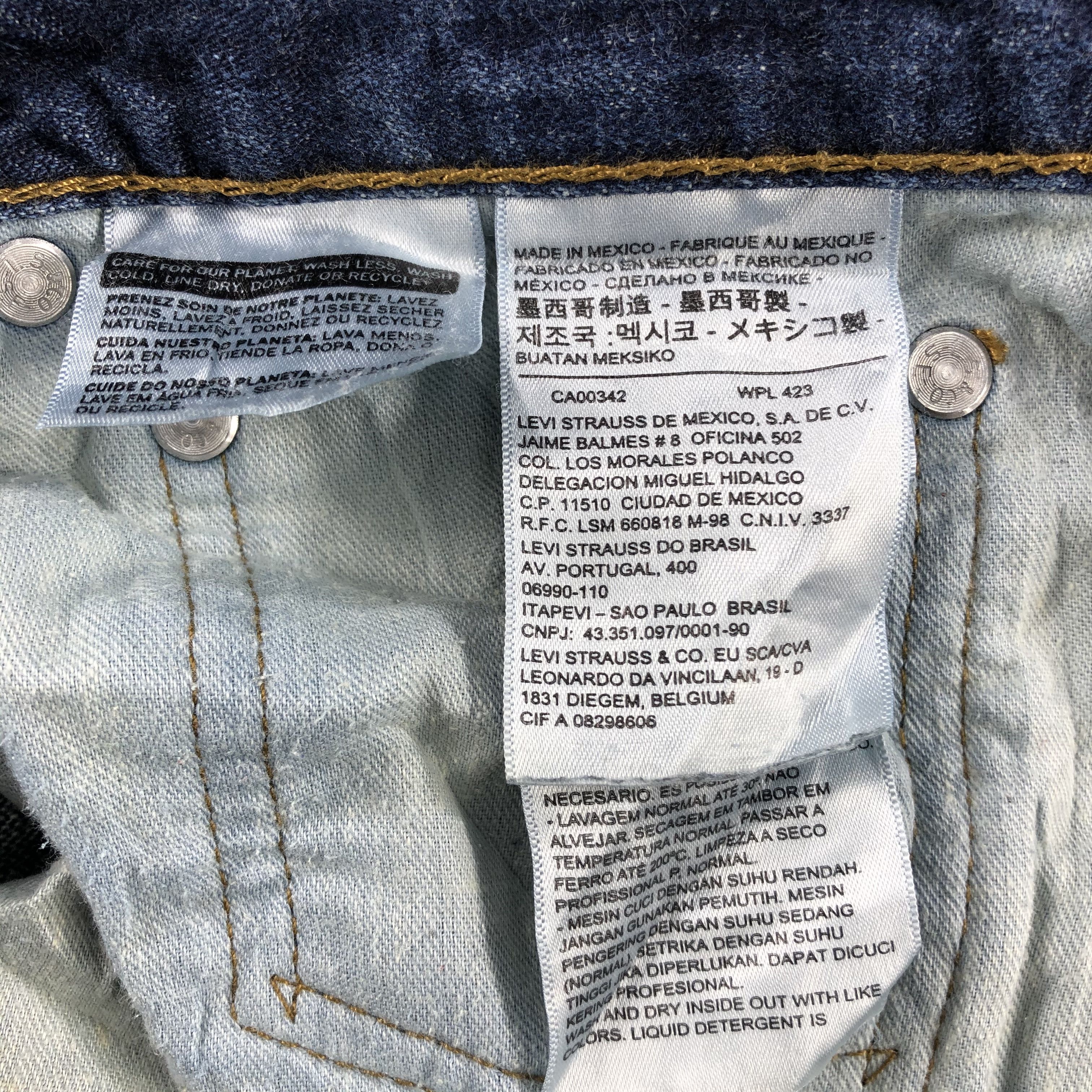 Levi's Vintage Blue Wash Levis 569 Jeans-J2180 Size US 36 / EU 52 - 16 Thumbnail
