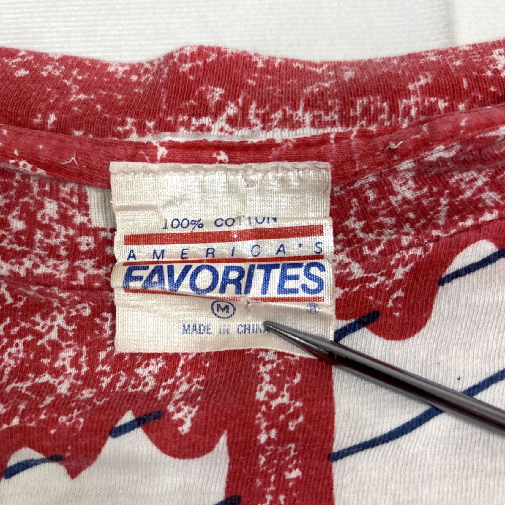Vintage America’s Favorites Boston Red Sox AOP Graphic 1991 Single Stitch T Shirt Men M Red Mens T-Shirt M Size US M / EU 48-50 / 2 - 7 Thumbnail