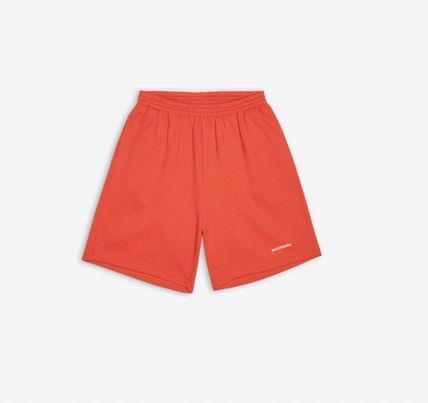 image of Balenciaga O1W1Db10124 Sweat Shorts In Red, Men's (Size 26)