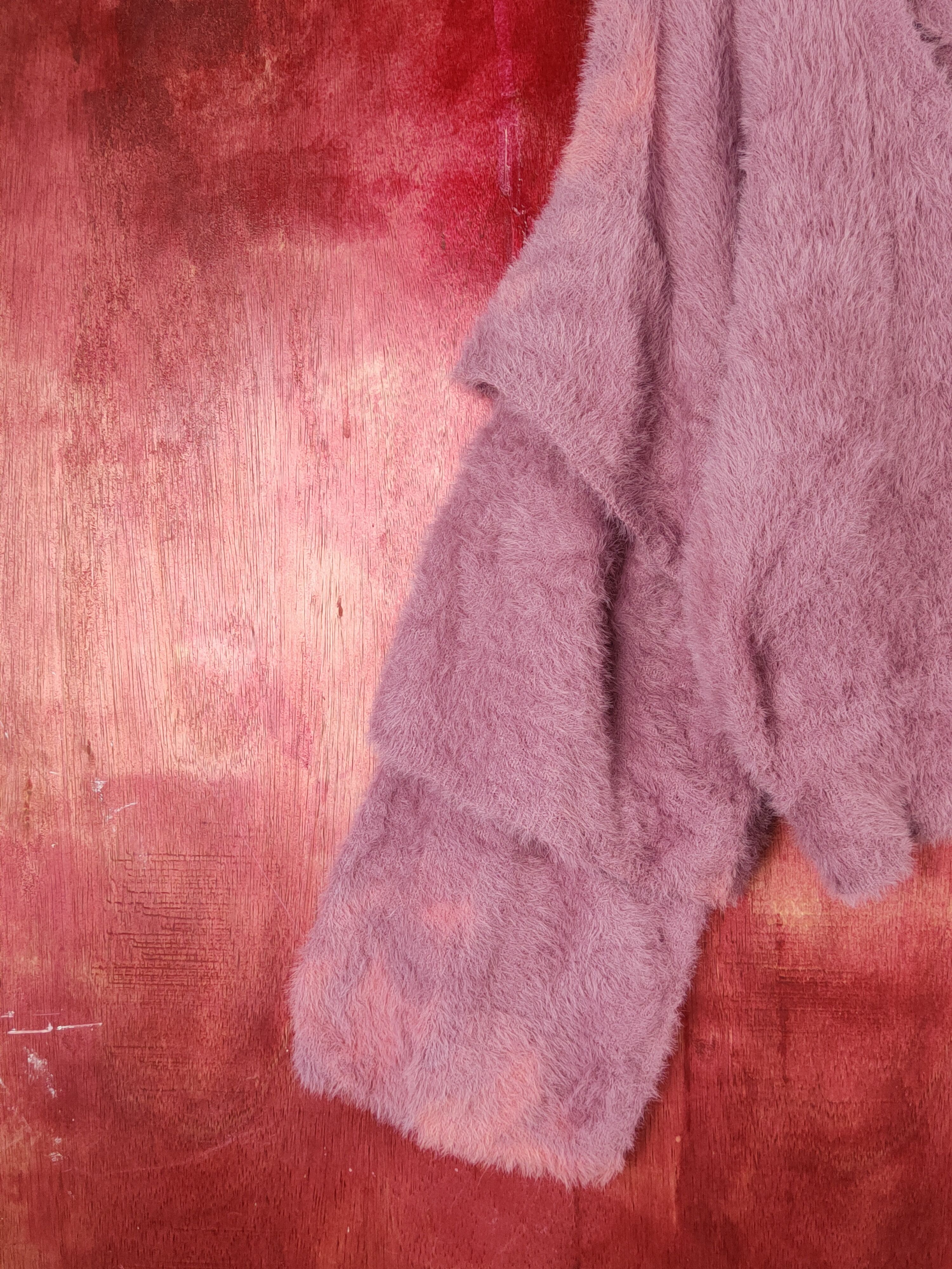Japanese Brand Who's Who Chico Purple Faded Fur Mohair Knitwear #S1962 Size M / US 6-8 / IT 42-44 - 4 Thumbnail
