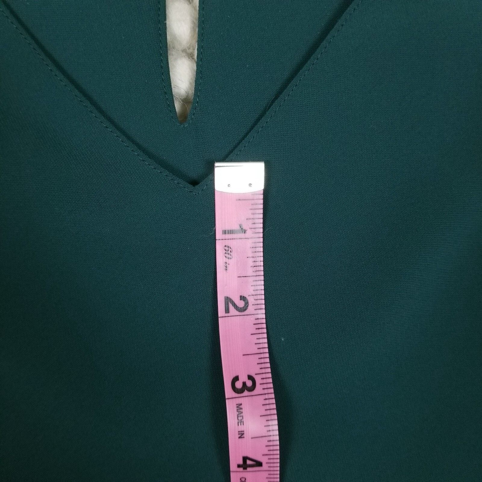 Amanda Uprichard Amanda Uprichard V-Neck Pearl Sleeve Blouse Green Sz Small Size S / US 4 / IT 40 - 11 Thumbnail