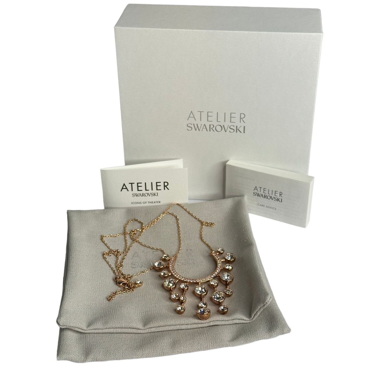 Atelier Swarovski Theater Long Rose gold Necklace