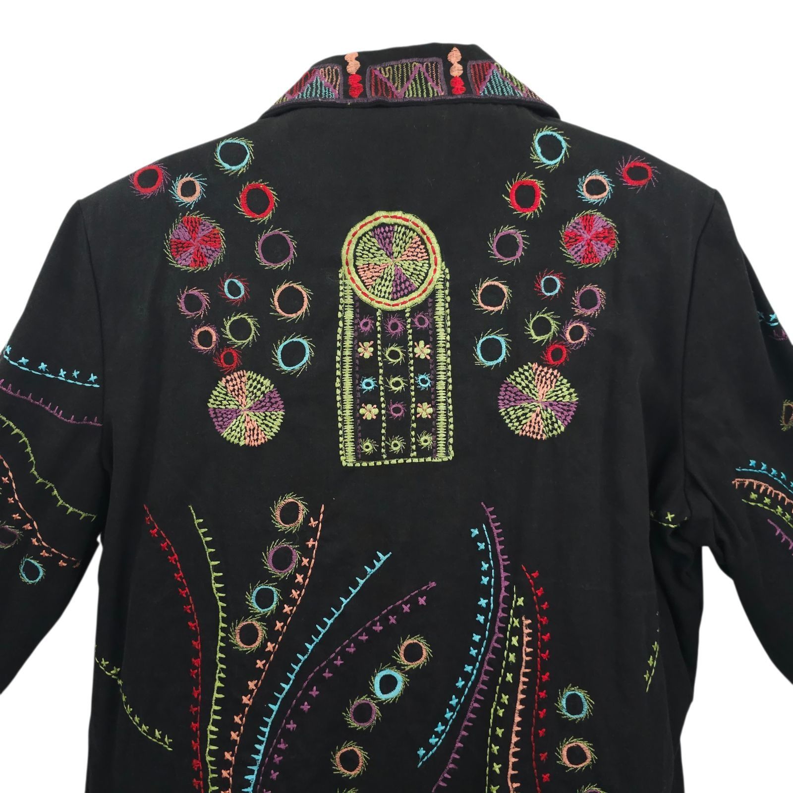 Other Yak Magik Embroidered Jacket XL Art to Wear Boho Cotton Size XL / US 12-14 / IT 48-50 - 14 Thumbnail