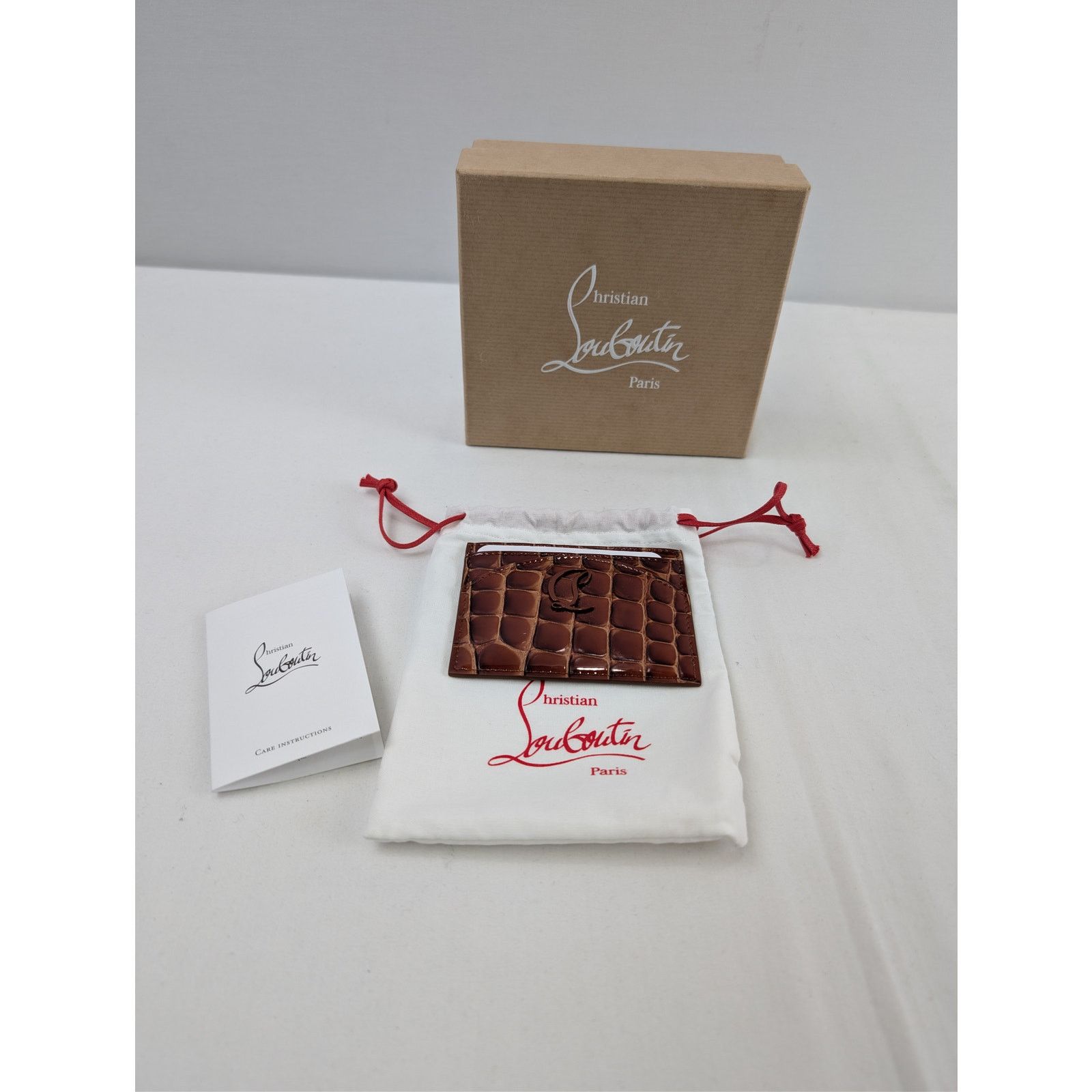Christian Louboutin o1rshd1 Q:2 / croc-embossed leather card case Card Holder Size ONE SIZE - 11 Thumbnail