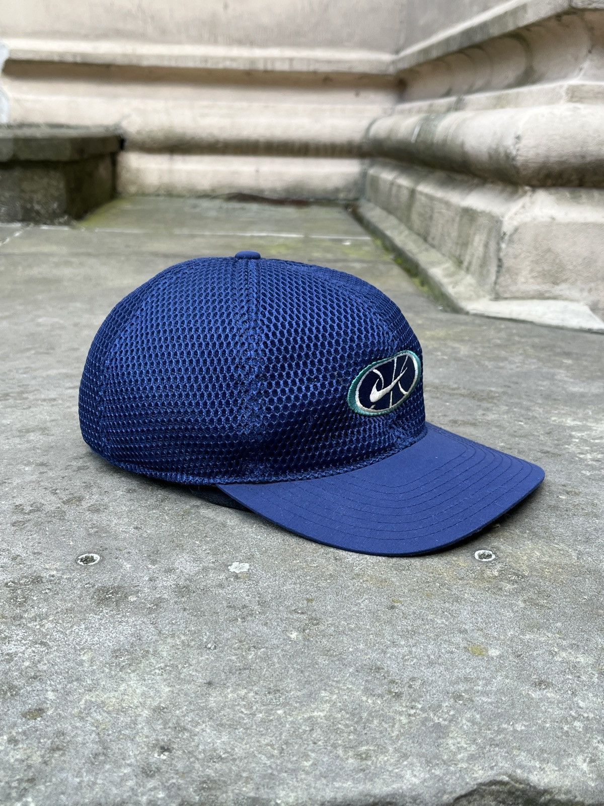 Nike Nike Blue Vintage Cap Hat Size ONE SIZE - 4 Thumbnail