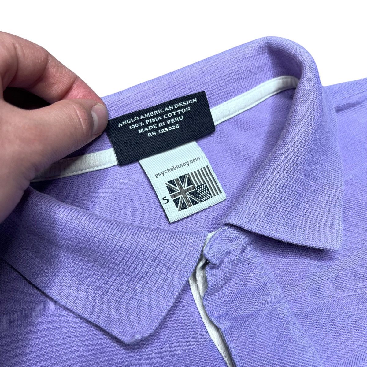 Psycho Bunny Psycho Bunny Purple Striped Collared Men’s Polo Shirt Size US S / EU 44-46 / 1 - 3 Thumbnail