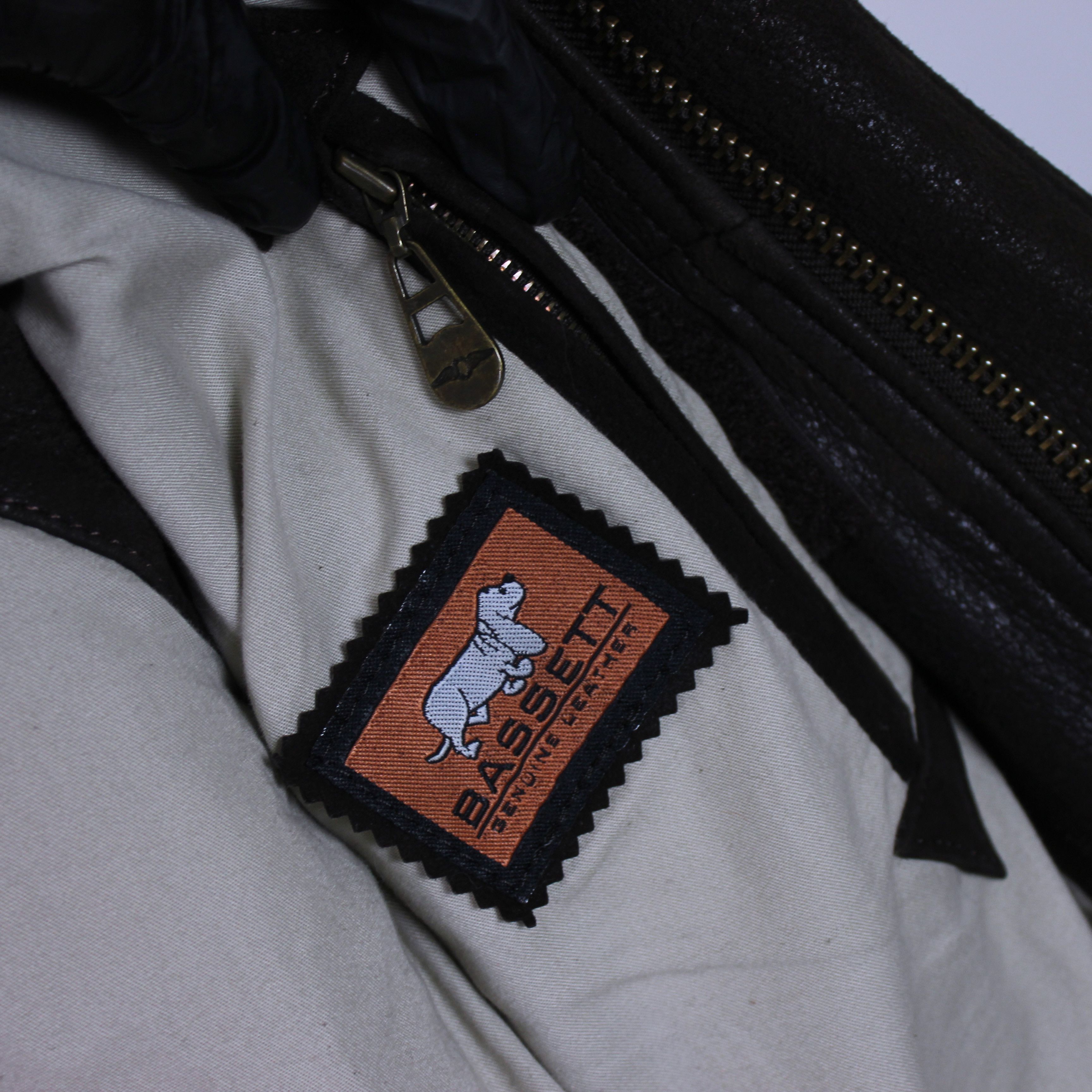 Leather Bassett heavy vintage aviator leather jacket winter M Size M / US 6-8 / IT 42-44 - 11 Thumbnail