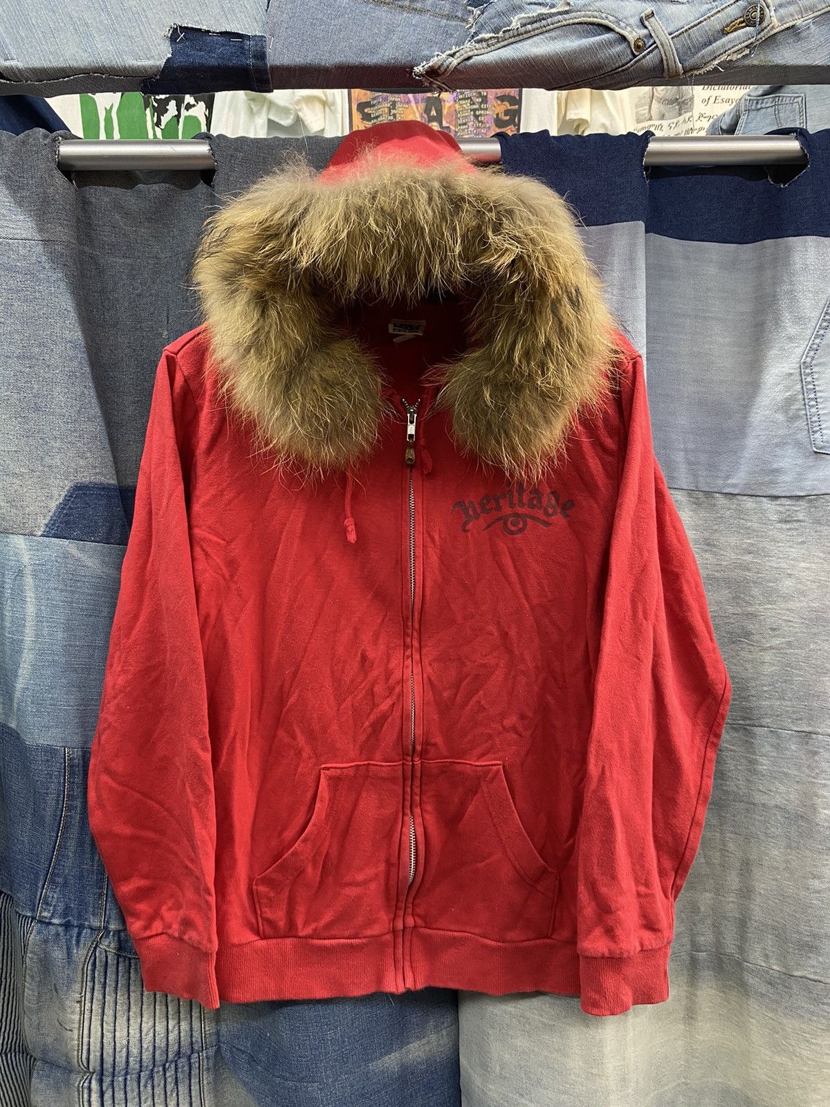 If Six Was Nine × Japanese Brand × Le Grande Bleu (L.G.B.) Fur hoodie japanese brand ryukyu piras poem Size US M / EU 48-50 / 2 - 2 Thumbnail