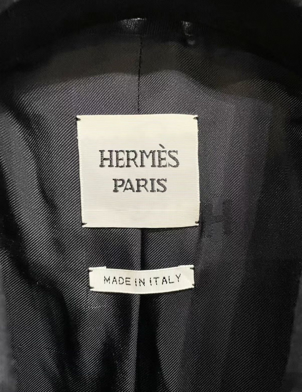 Hermes Hermès Classic Black Mid-Length Wool Coat J33 Size S / US 4 / IT 40 - 3 Thumbnail