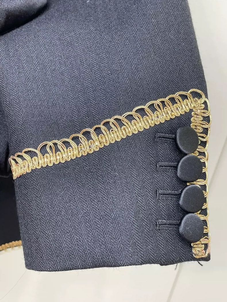 Saint Laurent Paris Saint Laurent Paris Saint Laurent Court Embroidery Blazer Size US XXS / EU 40 - 3 Thumbnail