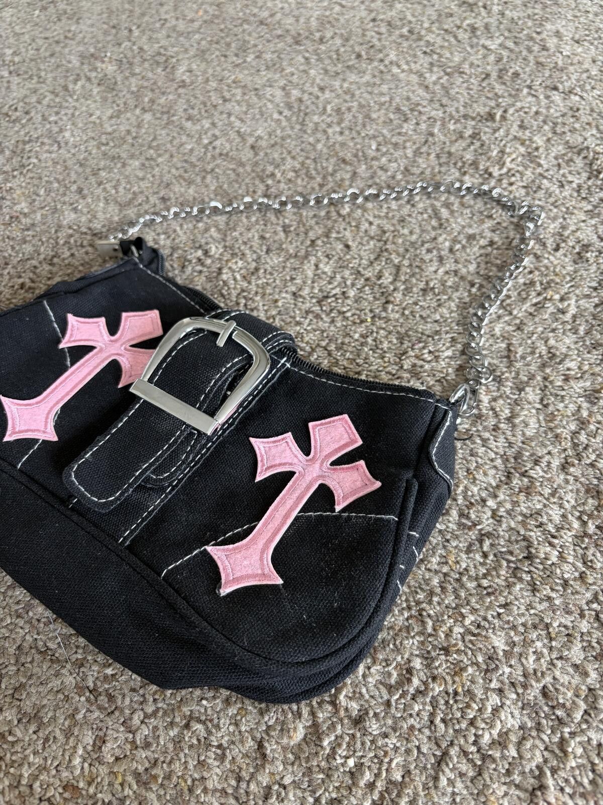 Other Boutique fabric bag with cross design Size ONE SIZE - 2 Thumbnail