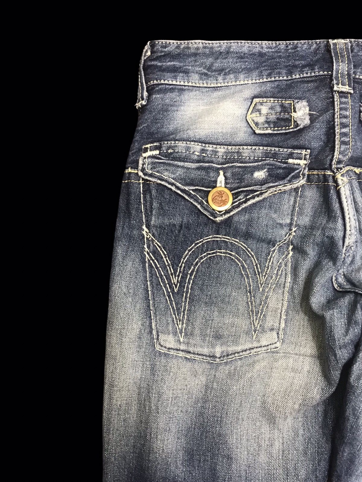 Edwin EDWIN DISTRESSED STONEWASH TWISTED LEG DENIM F145 Size US 32 / EU 48 - 13 Thumbnail