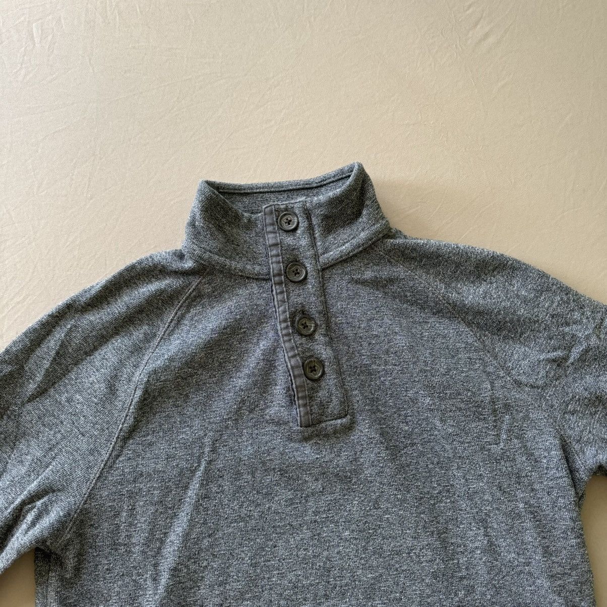 Banana Republic × Vintage Banana Republic Henley Mock Neck Sweater Size US M / EU 48-50 / 2 - 4 Thumbnail