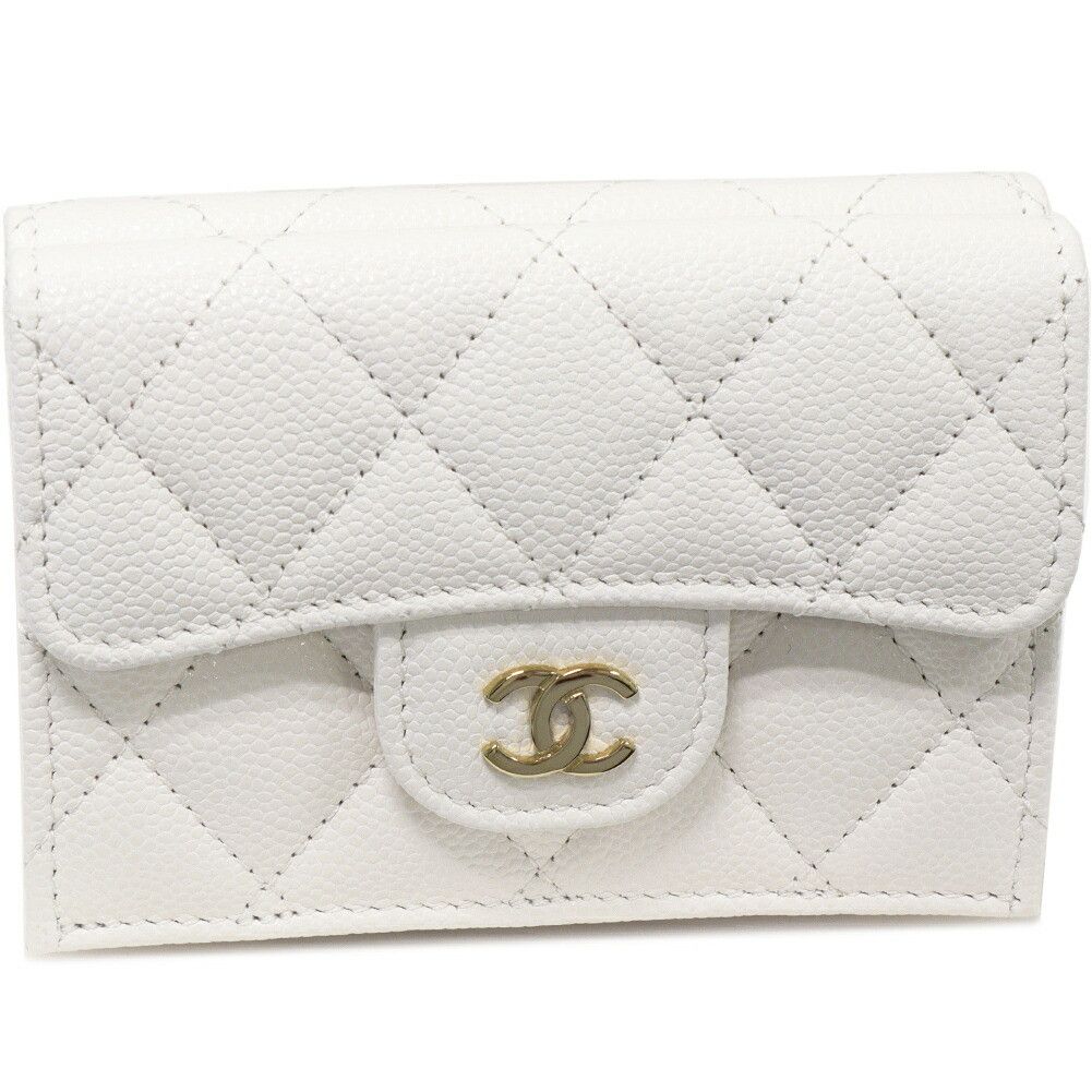 Chanel Chanel Chanel Grained Shiny Calfskin Classic Small Flap Wallet AP0230 Leather Short Wallet AP0230 DUTY FREE for USA Size ONE SIZE - 1 Thumbnail