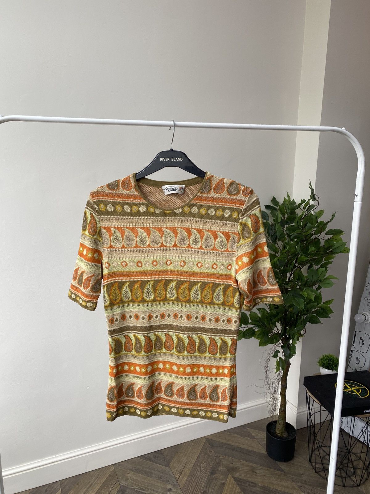 Designer × Missoni × Vintage Vintage Missoni Sport Women’s knitted Top Size L / US 10 / IT 46 - 2 Thumbnail