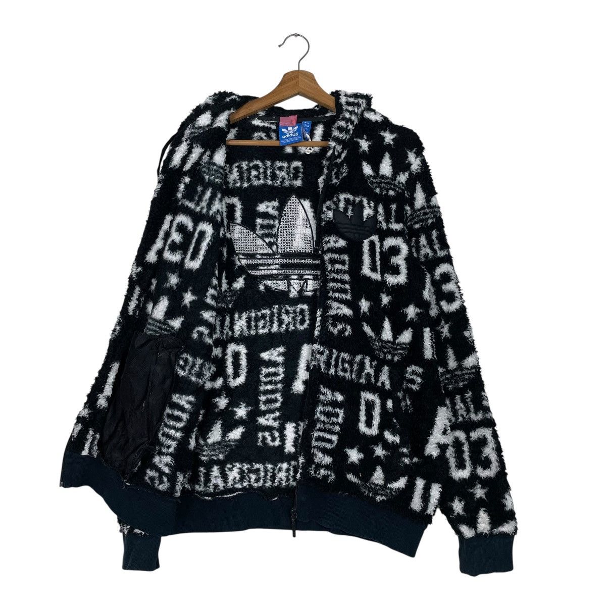 Adidas Adidas Fullprint Fleece Zipper Hoodie Size US M / EU 48-50 / 2 - 10 Thumbnail
