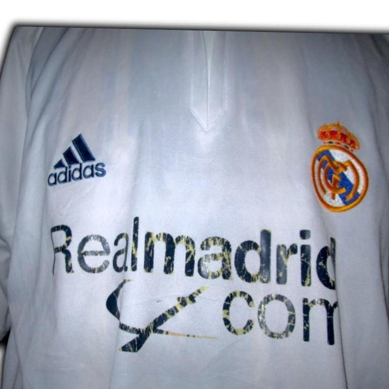 Adidas Real Madrid Spain 2001 2002 Home Shirt Jersey Camiseta Size US XL / EU 56 / 4 - 2 Thumbnail