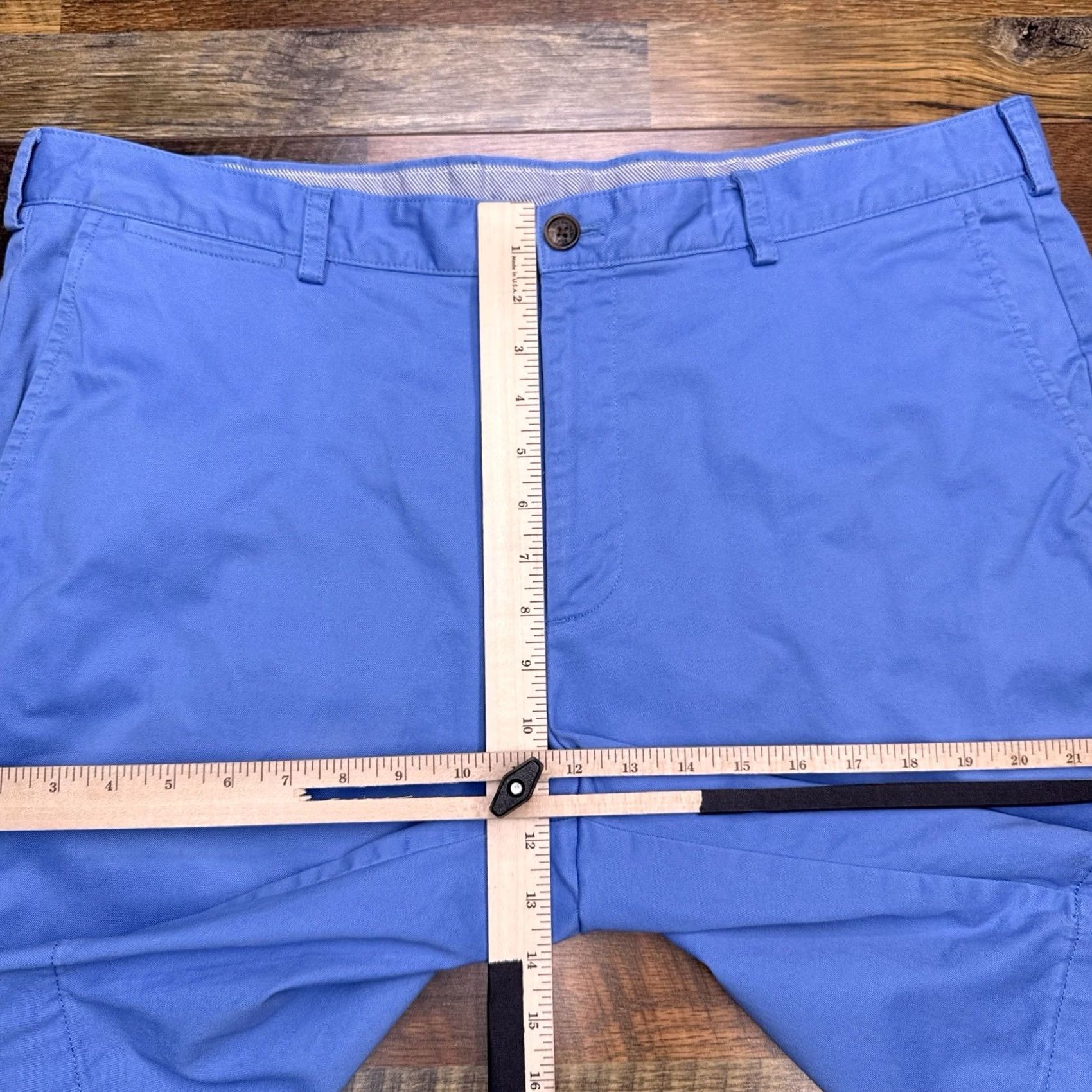 Brooks Brothers Brooks Brothers Chino Shorts Mens 40 Blue Mid Rise Stretch Twill 40 Regular Sl at Front Pocket Womens/Mens Size US 40 / EU 56 - 7 Thumbnail